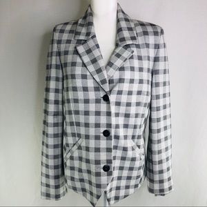 Cabi Valentina Checked Jacket Blazer #5292 size 10